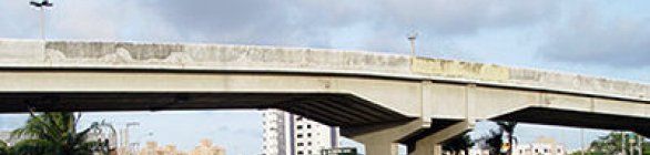 Viaduto da Fonte Nova tem danos sérios