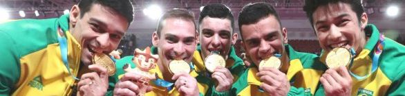Brasil supera Estados Unidos e fatura o ouro por equipes na ginástica masculina 