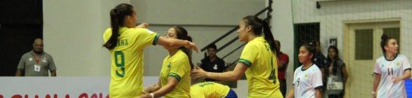 Seleção feminina de futsal vence a Argentina por 4 a 1 e fatura o hexa da Copa