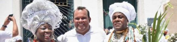 Geraldo Júnior Presente na Lavagem do Bonfim o presidente da Câmara de Salvador
