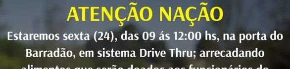 Torcida do Vitória faz ação para arrecadar cestas básicas para ambulantes