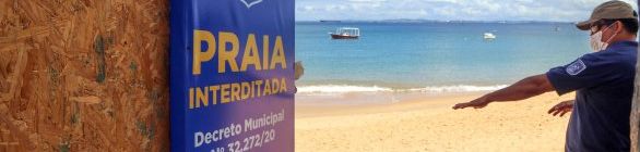 Fiscalização pretende inibir presença de surfistas e banhistas nas praias