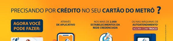 Novos canais de compra de crédito de cartão do metrô ultrapassam 70%