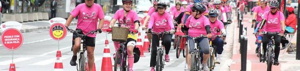 Outubro Rosa movimenta orla de Salvador com passeio ciclístico