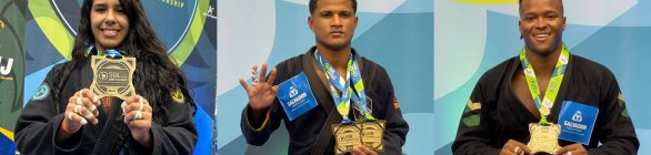 Atletas retornam com quatro medalhas do Sul-Americano de Jiu-Jitsu