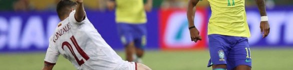 Brasil joga mal, empata com Venezuela e deixa a liderança das Eliminatórias