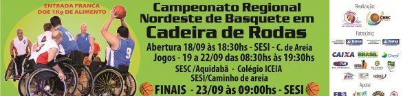 Inscrições para o Campeonato Regional do Nordeste de Basquetebol em Cadeira de R