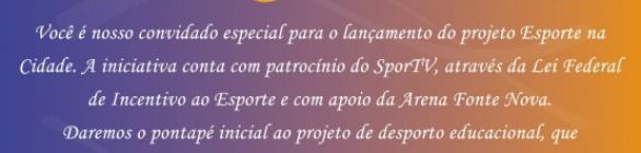 Projeto social beneficiará 150 jovens na Arena Fonte Nova