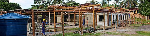 Obras do Centro de Canoagem de Itacaré seguem em ritmo acelerado