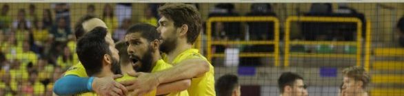 Vôlei masculino ganha dos EUA de virada em Goiânia
