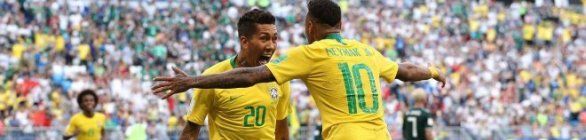 ​Neymar decide, mantém escrita contra o México e carrega Brasil às quartas