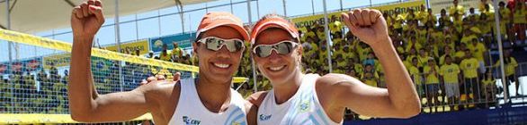 Juliana e Larissa confirmam título na etapa de Salvador