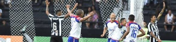 Edigar Junio marca impedido, Bahia bate o Botafogo e se afasta da zona 