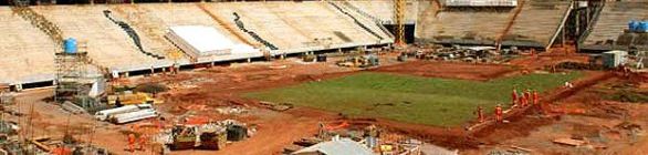 Estádio de Brasília está quase pronto... para 'Copa' de funcionários