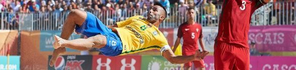 Brasil vence Portugal e conquista o Mundialito de futebol de areia pela 12ª vez